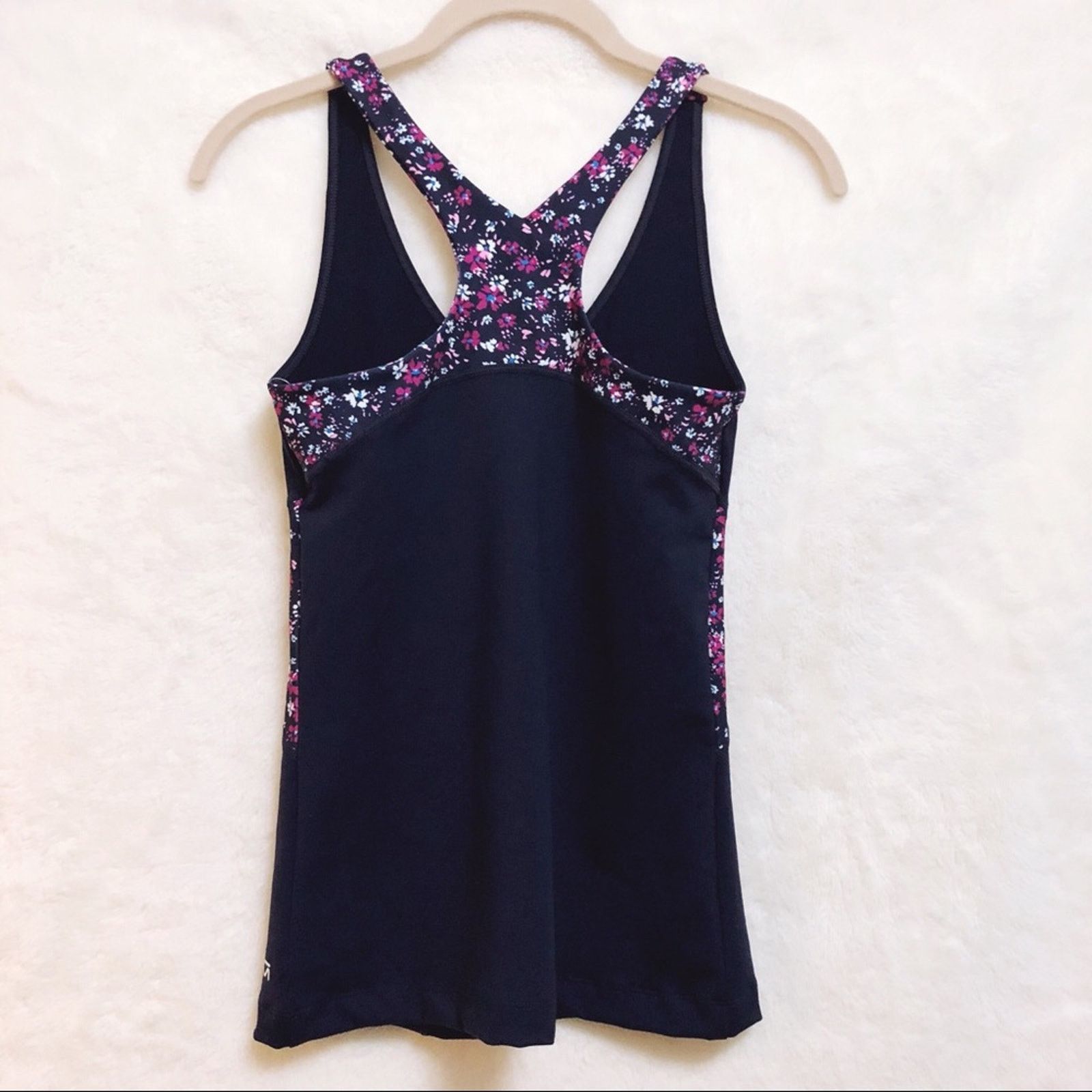 Gap Gap Fit Flower Colorblock Print Racer Tank Size XS / US 0-2 / IT 36-38 - 2 Thumbnail