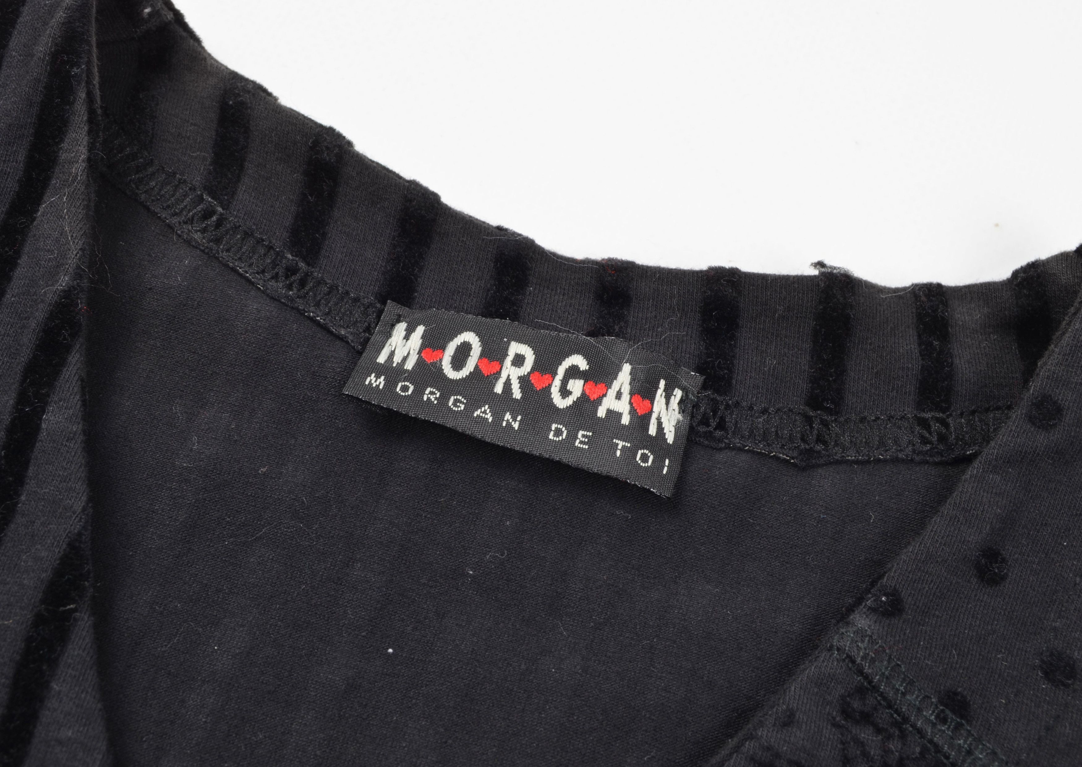 Morgan De Toi Vintage Morgan de Toi Y2K Patchwork Goth Black Vest Size M / US 6-8 / IT 42-44 - 6 Thumbnail