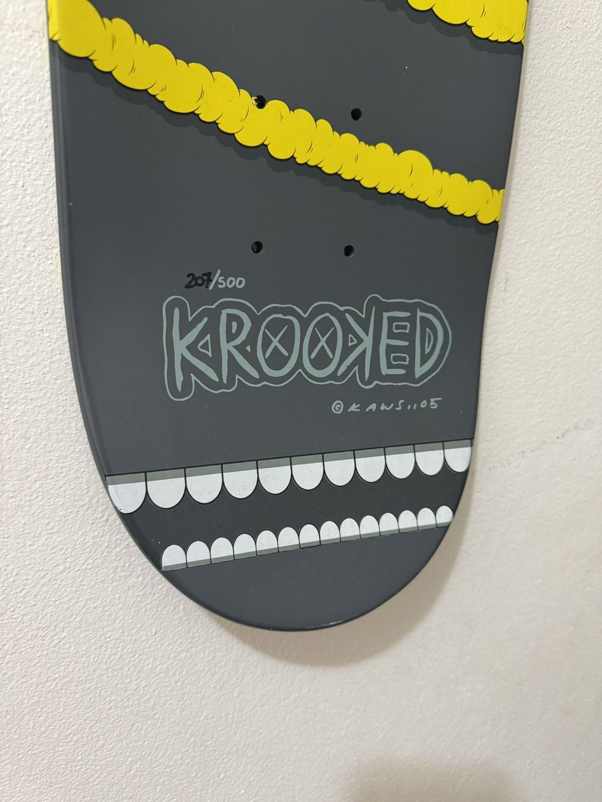 Kaws × Krooked × Supreme KAWS x Krooked x Gonz Skate Deck (2004) – 207/500 – Rare Size ONE SIZE - 3 Thumbnail