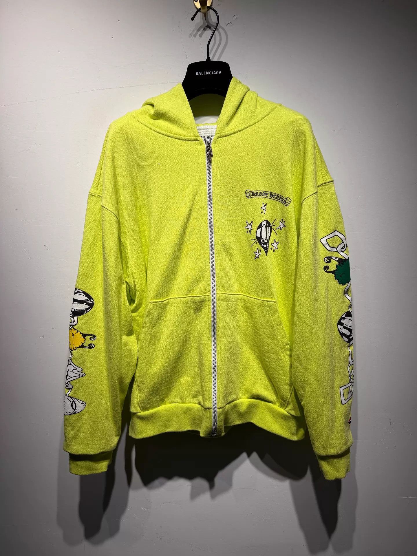 Chrome Hearts Chrome Hearts Green Zip up Hoodie Medium | Grailed