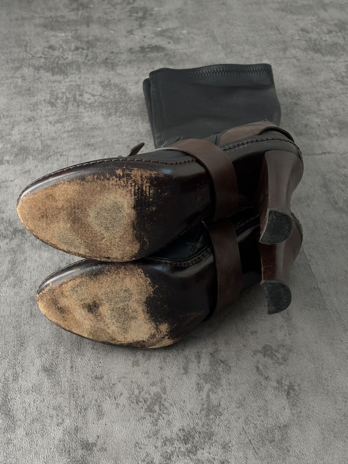 Celine Celine Riding Leather Boots Long Length Size US 8 / IT 38 - 17 Thumbnail