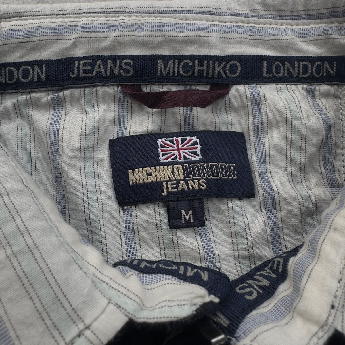 Michiko Koshino London HALF ZIPPER MICHIKO LONDON JEANS SWEATSHIRT 90’s Size US M / EU 48-50 / 2 - 5 Thumbnail