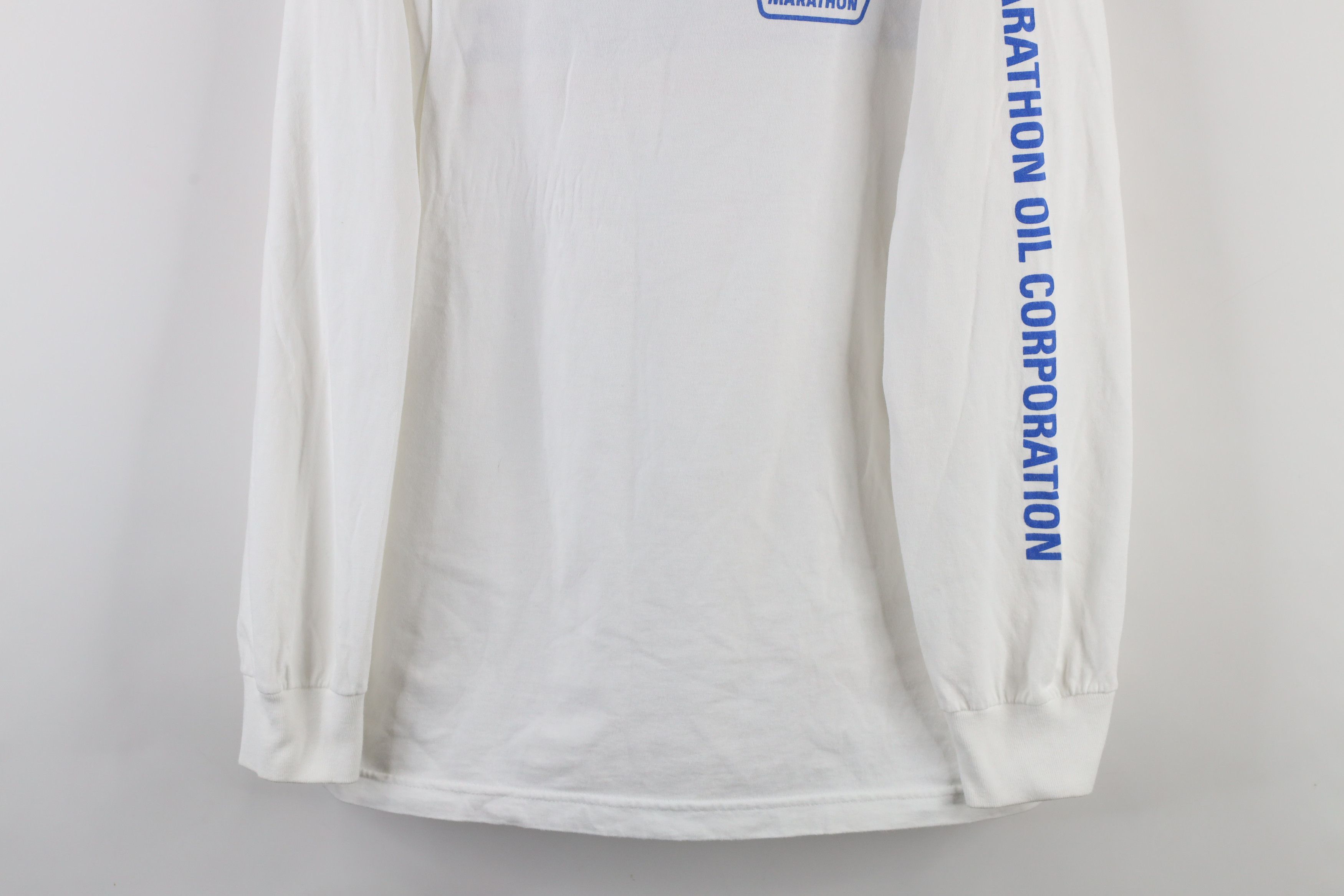 Vintage Vintage 90 Out Marathon Oil Corporation Long Sleeve T-Shirt Size US L / EU 52-54 / 3 - 3 Thumbnail
