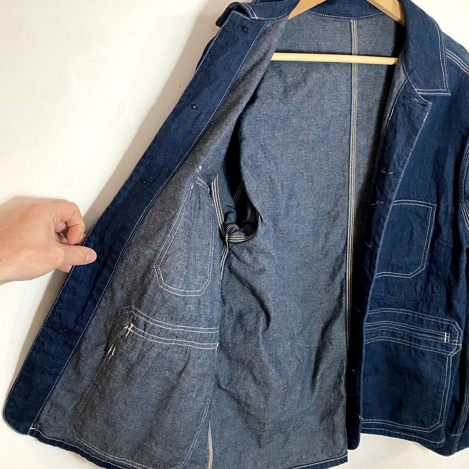RRL Ralph Lauren RRL Double RL Denim Engineer Chore Jacket Sample Size US L / EU 52-54 / 3 - 6 Thumbnail