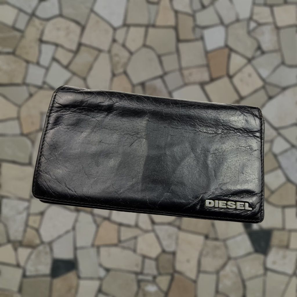 Diesel Diesel Wallet Bifold Leather Full Size Men Black Size ONE SIZE - 1 Thumbnail