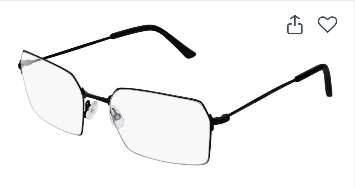 Balenciaga Balenciaga Black Metal Glasses Size ONE SIZE - 1 Thumbnail