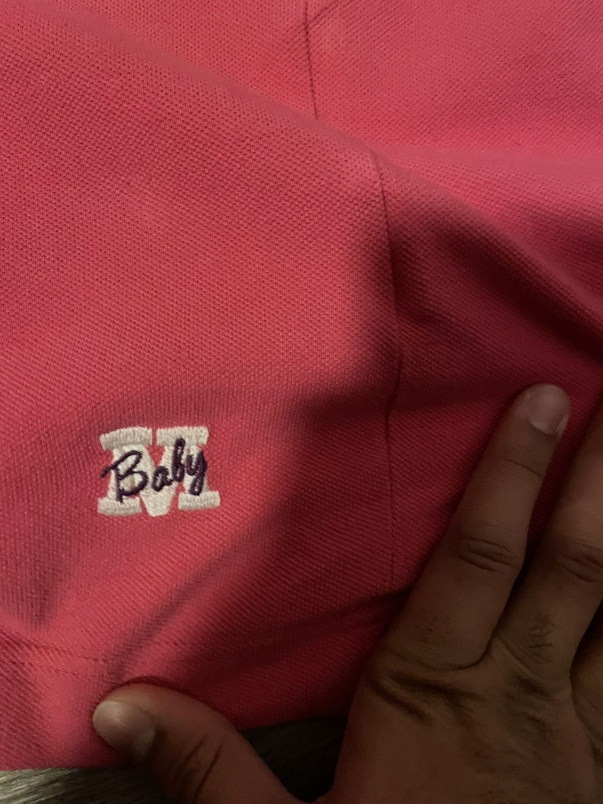Bape Bape pink rugby polo Size US L / EU 52-54 / 3 - 4 Thumbnail