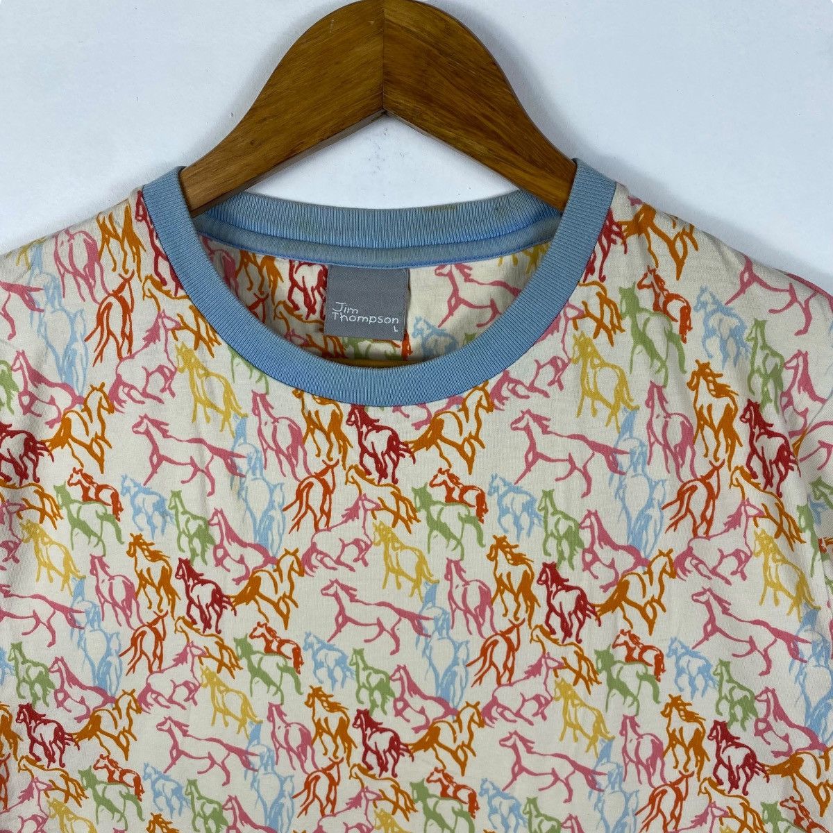 Jim Thompson American Designer JIM THOMPSON Horses Fullprint Graphic Tee Size US L / EU 52-54 / 3 - 2 Thumbnail