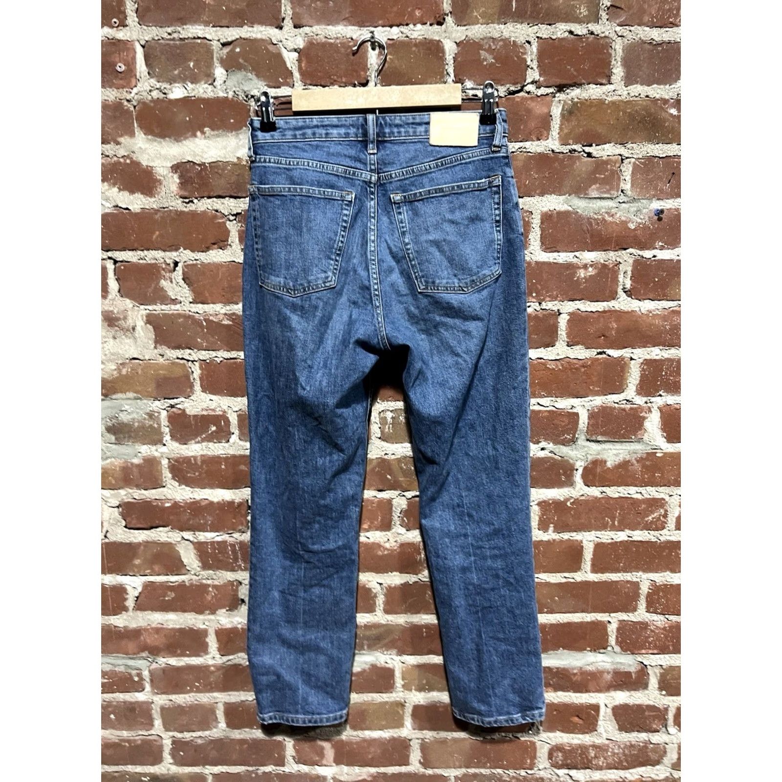 Everlane Everlane Womens Blue Denim High Rise Straight Jean Size 27 Regular Size 27" / US 4 / IT 40 - 2 Thumbnail