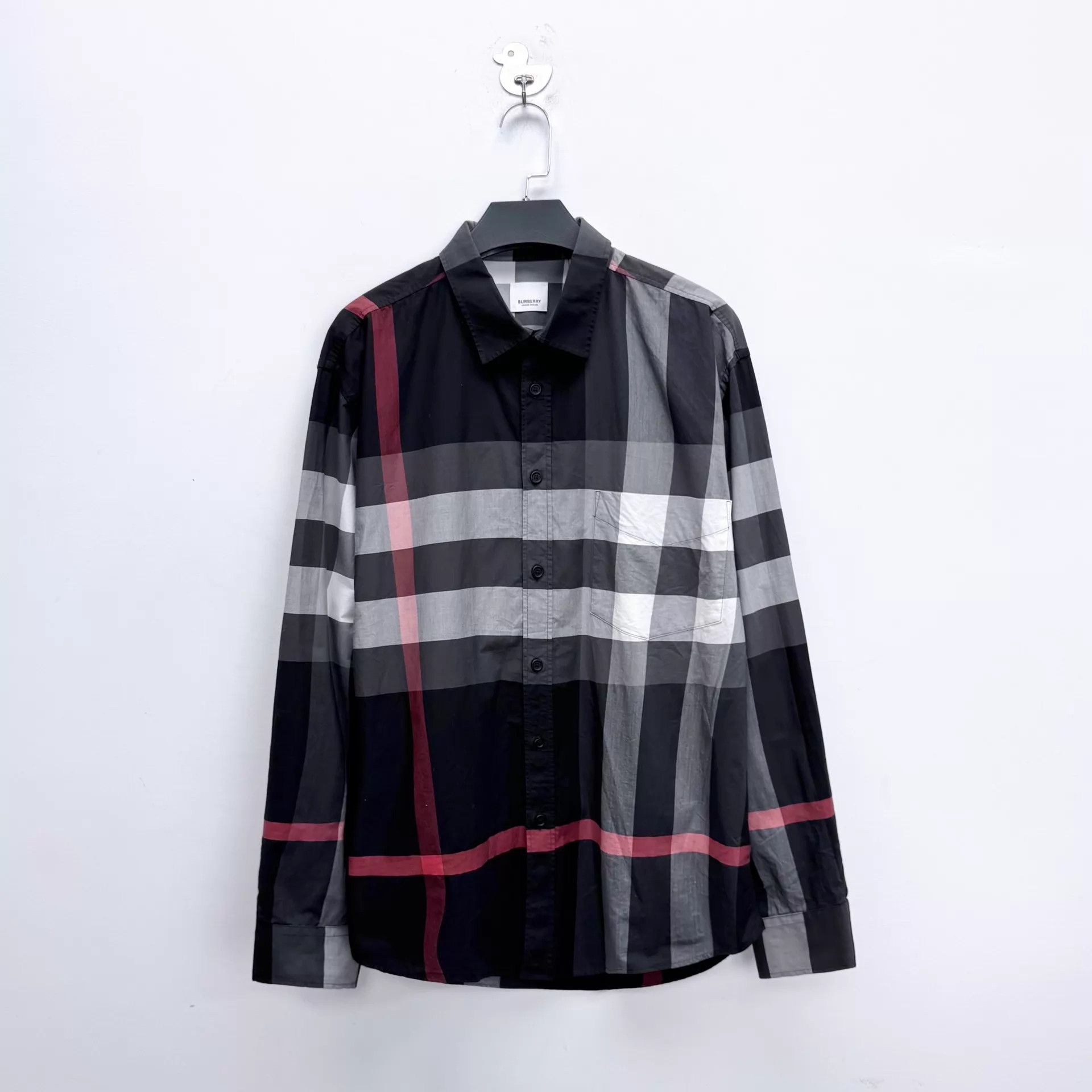 Burberry Burberry Charcoal Large Check LS Shirt Jacket XXL Size US XXL / EU 58 / 5 - 1 Thumbnail