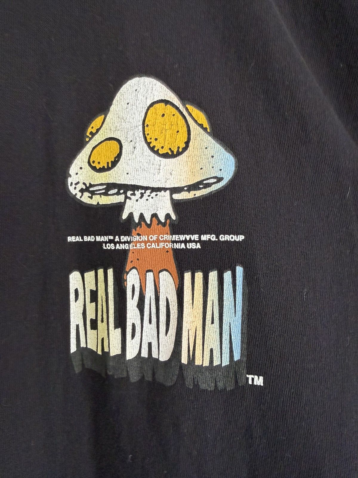 Real Bad Man REAL BAD MAN SHROOMER TEE - BLACK - SIZE L Size US L / EU 52-54 / 3 - 3 Thumbnail