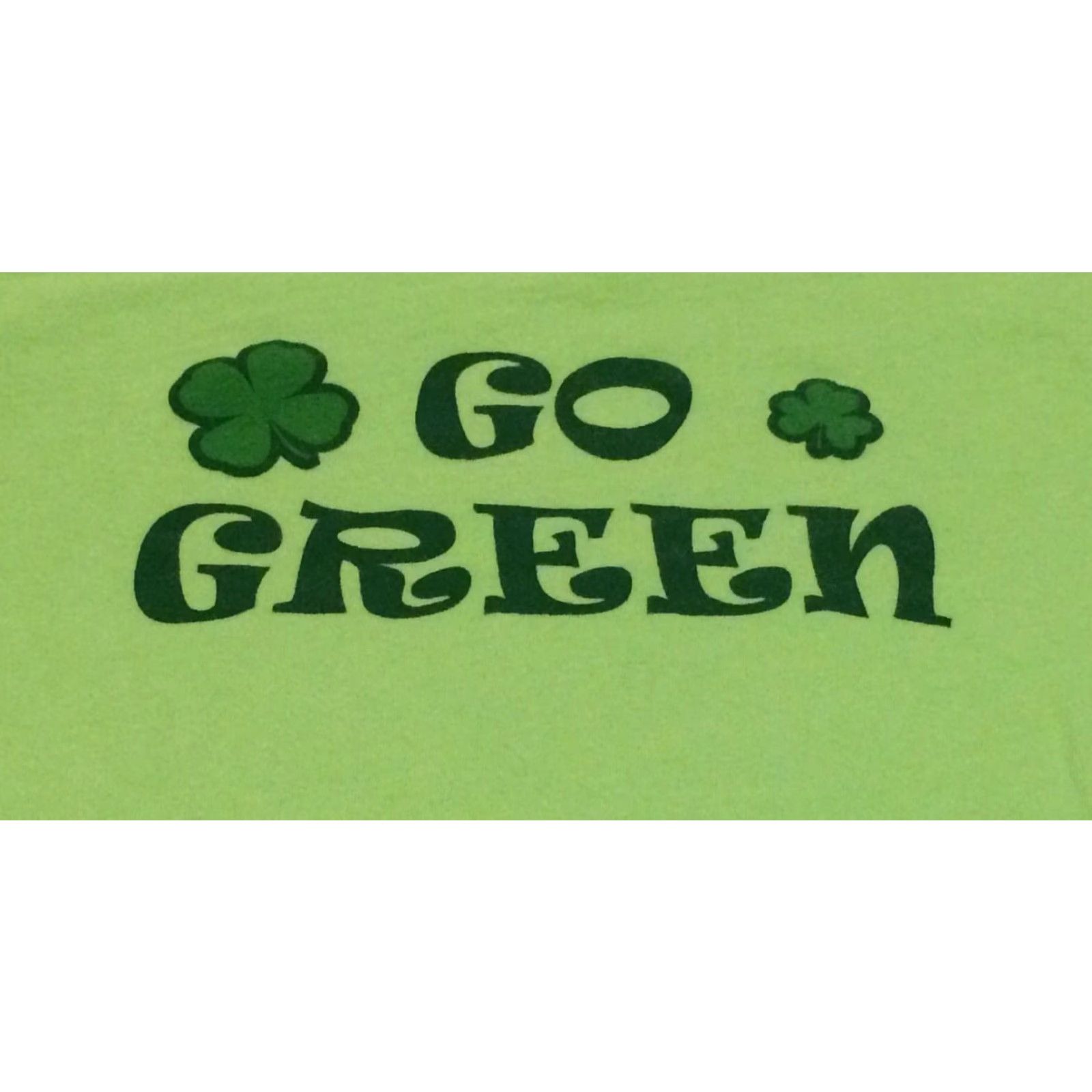 Vintage VINTAGE Go Green Irish Shamrock Women's Juniors T Shirt Sz S - St Patrick's Day Tee Size S / US 4 / IT 40 - 2 Thumbnail