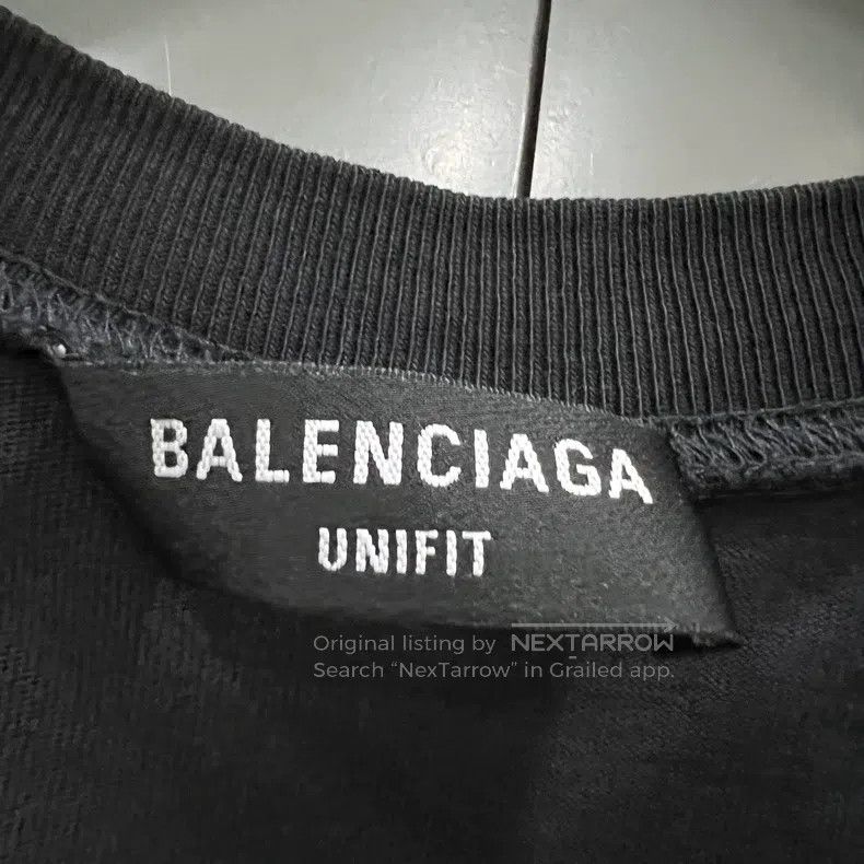 Balenciaga Balenciaga Distressed Flame Logo Short Sleeve L Size Size US L / EU 52-54 / 3 - 5 Thumbnail