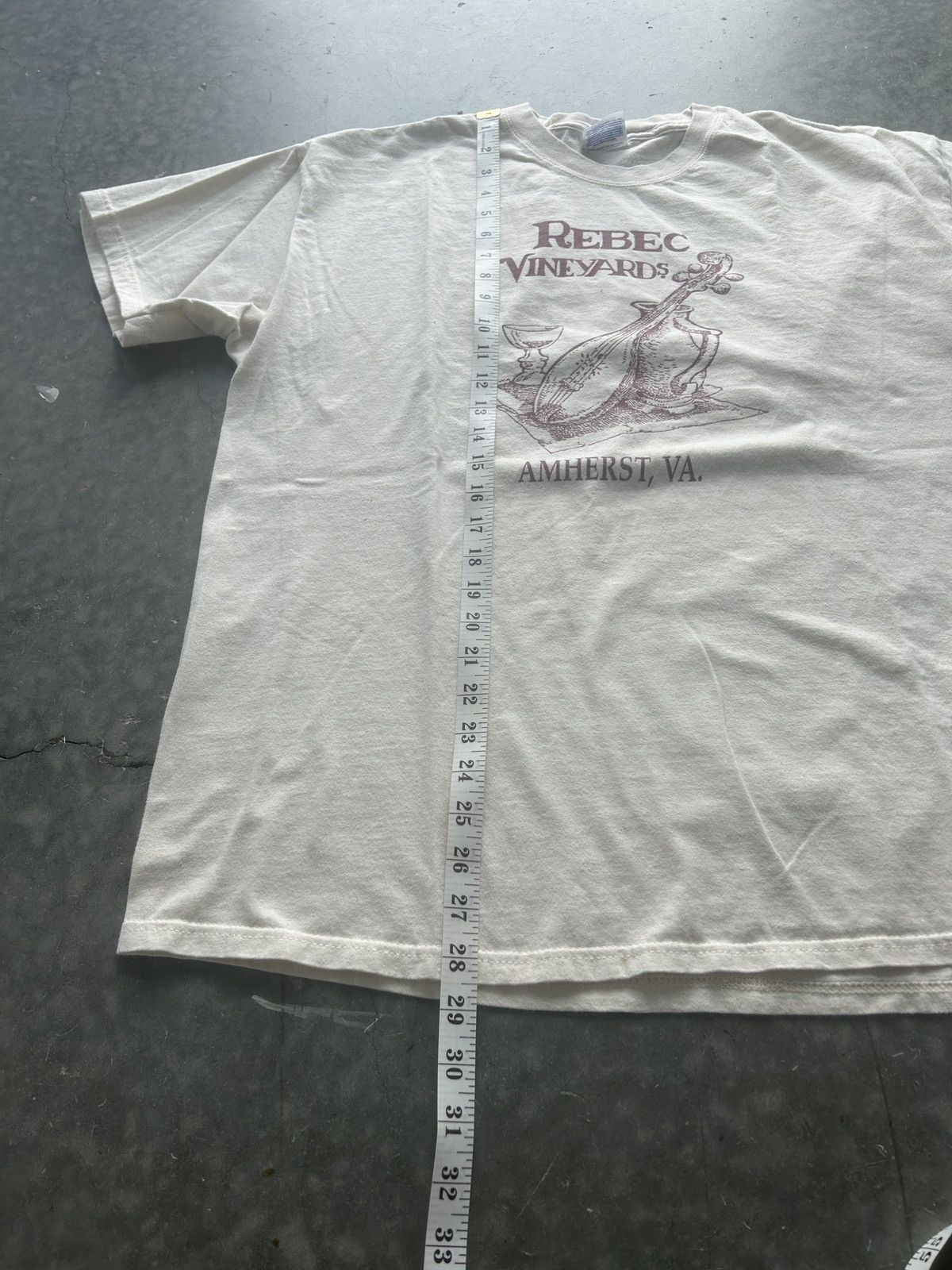 Hanes × Vintage Vintage 90s Rebec Vineyards Wine Quote Graphic Tee Size US XL / EU 56 / 4 - 11 Thumbnail