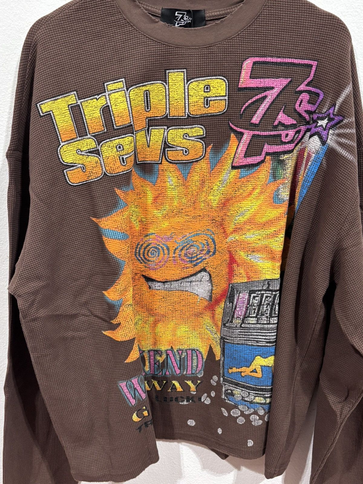 TRIPLE SEVENS Triple Sevens Weekend Getaway Waffle Knit Brown Size US M / EU 48-50 / 2 - 2 Thumbnail
