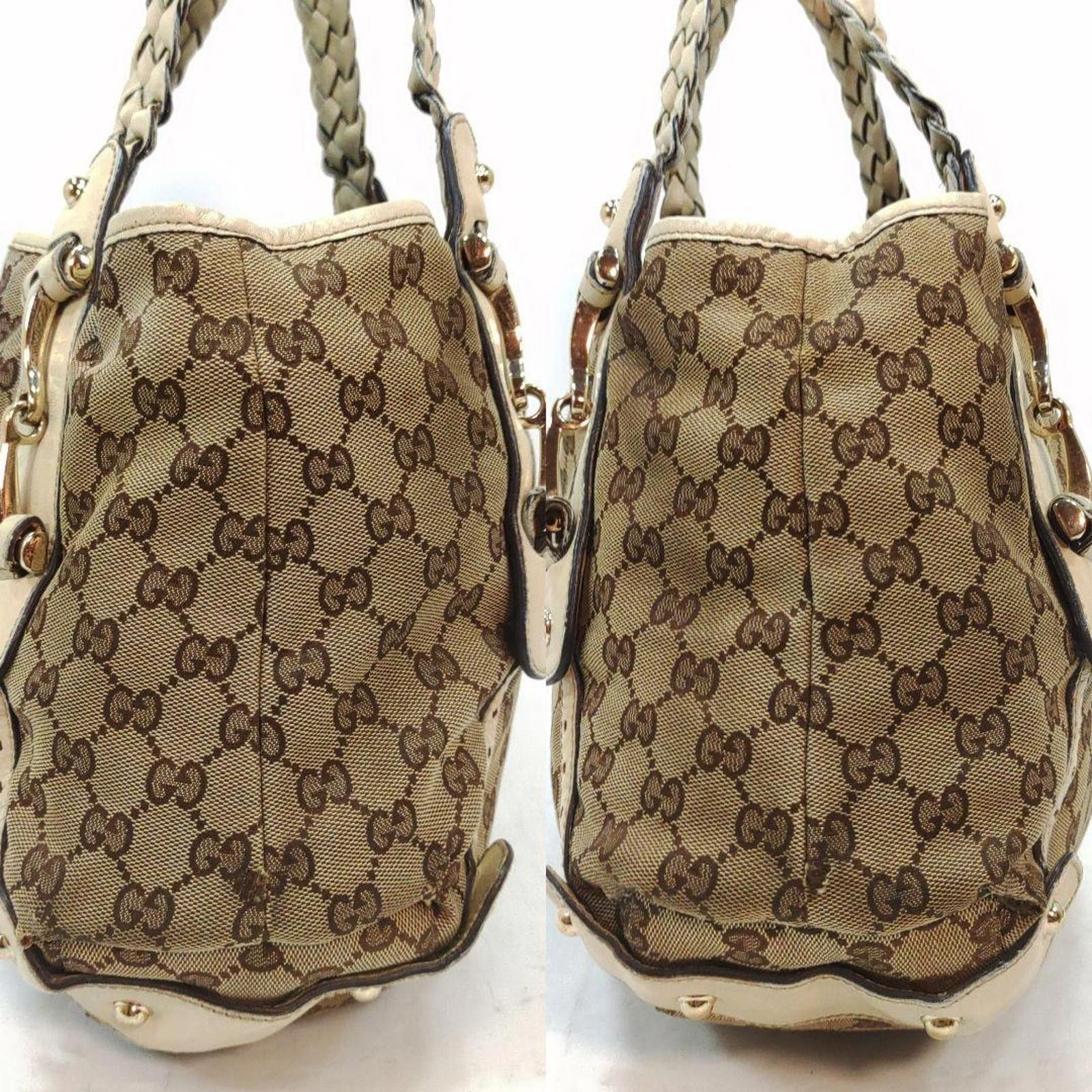 Gucci Gucci - Beige GG Canvas Tote Bag Size ONE SIZE - 4 Thumbnail