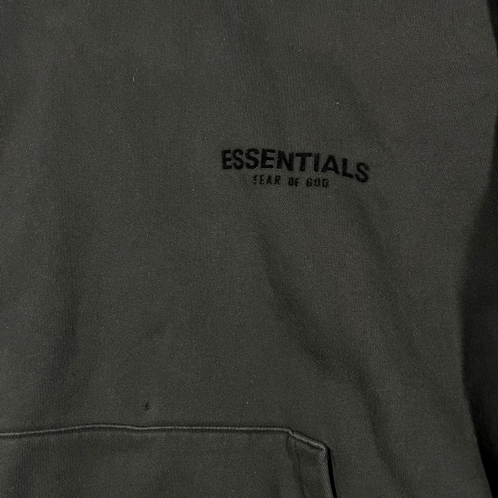 Vintage Essentials Fear of God Hoodie Mens Large Black FOG Faded Distressed Sweatshirt Size US L / EU 52-54 / 3 - 2 Thumbnail