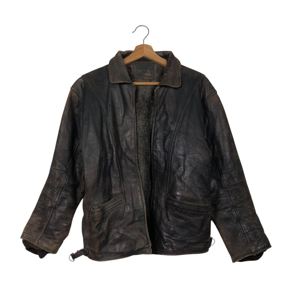 Aero Leathers 🔥TRUE VINTAGE 80’s LEATHER JACKET BLANKET RIDER HORSE Size US M / EU 48-50 / 2 - 2 Thumbnail