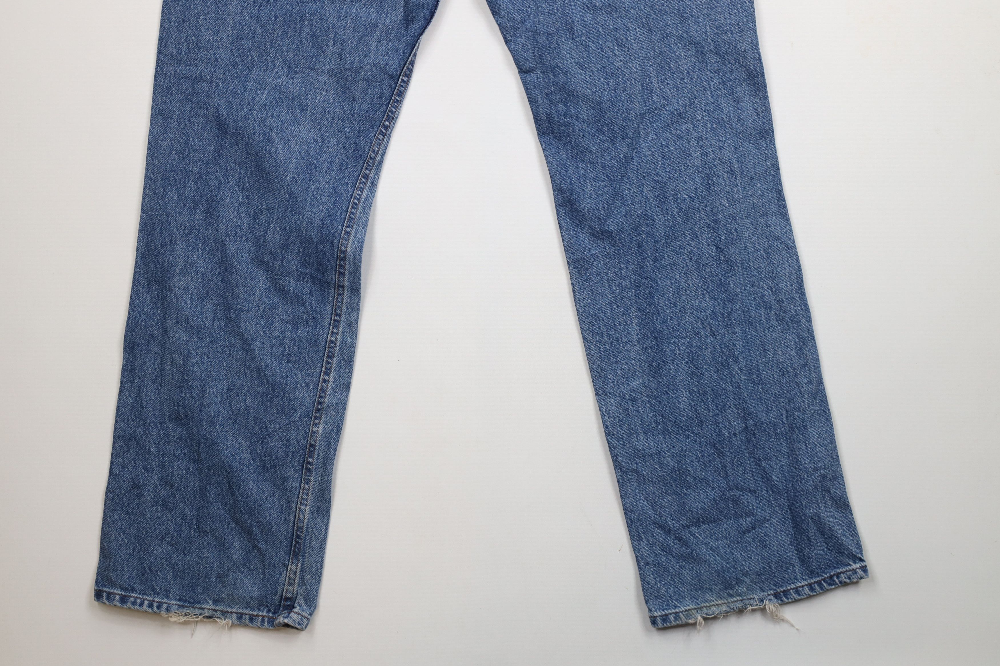 Harley Davidson × Vintage Vintage 90s Harley Davidson Baggy Wide Leg Denim Jeans Blue Size US 38 / EU 54 - 12 Thumbnail