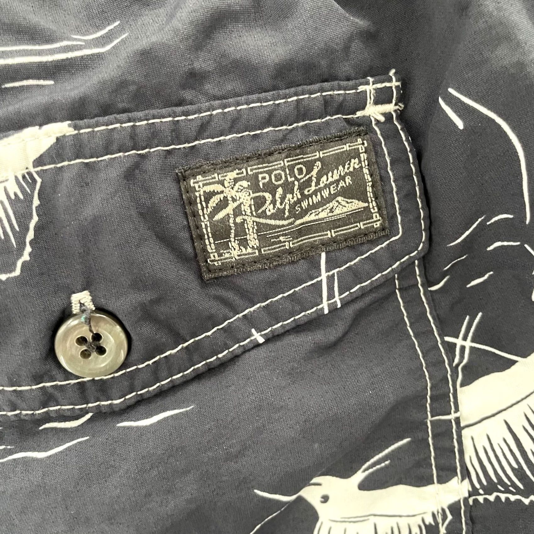 Polo Ralph Lauren Polo Ralph Lauren Shorts Adult XL Blue Marlin Fish Swim Trunks Mens Size US XL / EU 56 / 4 - 4 Thumbnail
