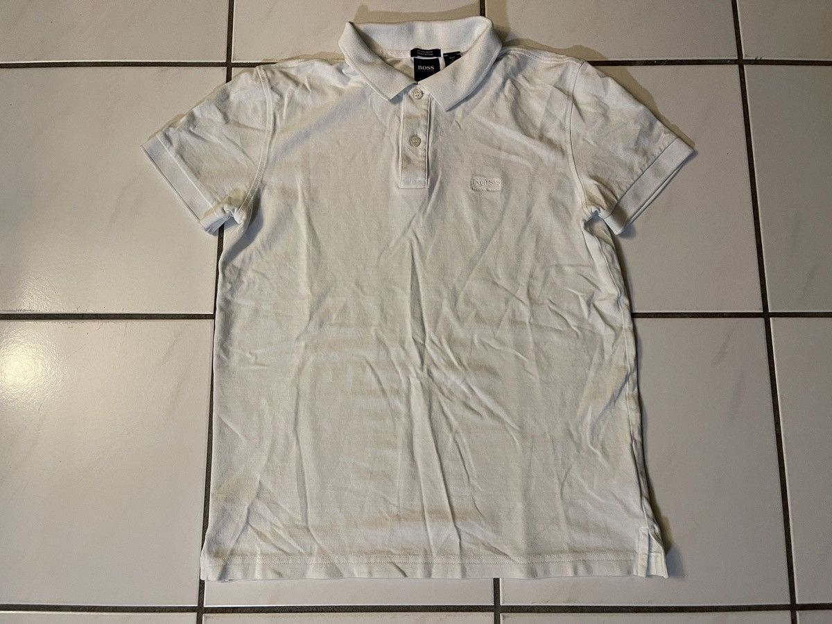 Hugo Boss Hugo Boss Polo Shirt Size Small Collar White Regular Fit Size US S / EU 44-46 / 1 - 1 Thumbnail