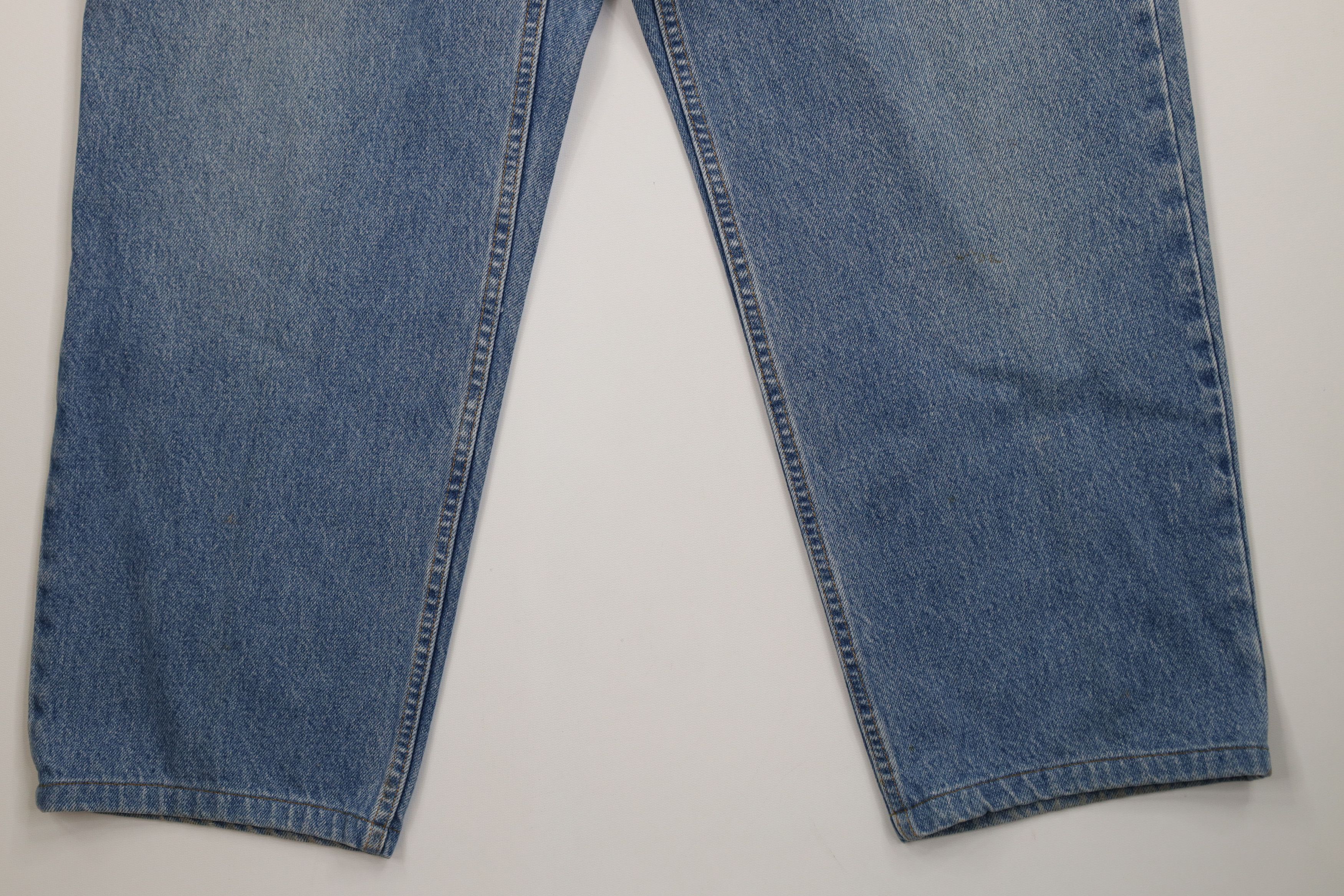 Levi's Vintage Y2K 2002 Levis 468 Relaxed Straight Leg Jeans Blue Size US 36 / EU 52 - 4 Thumbnail