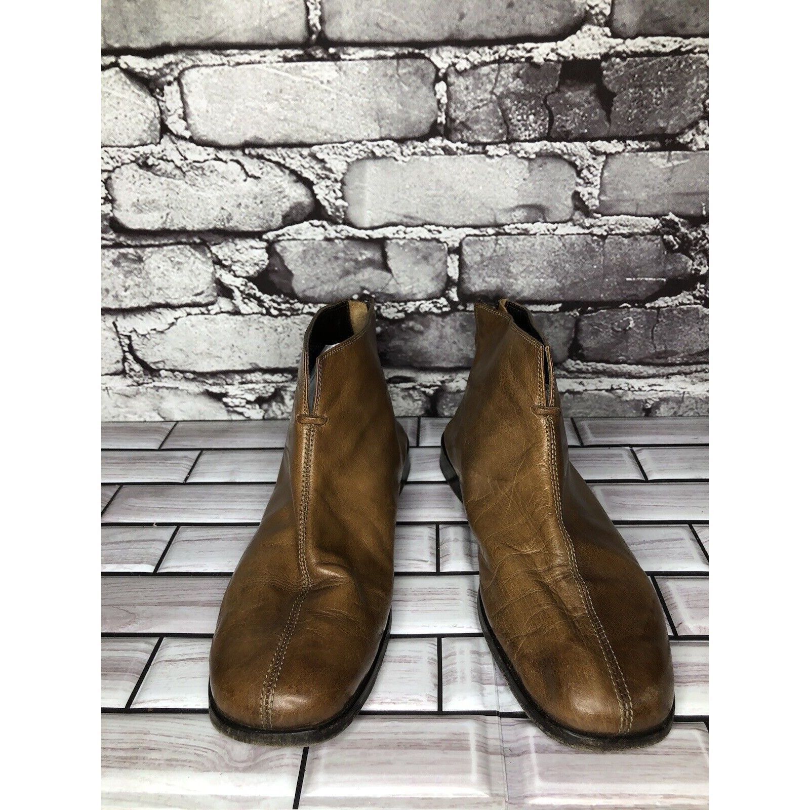 Other AGL Brown Leather Casual Back Zip Booties Ankle Boots Shoes Size US 6 / IT 36 - 10 Thumbnail