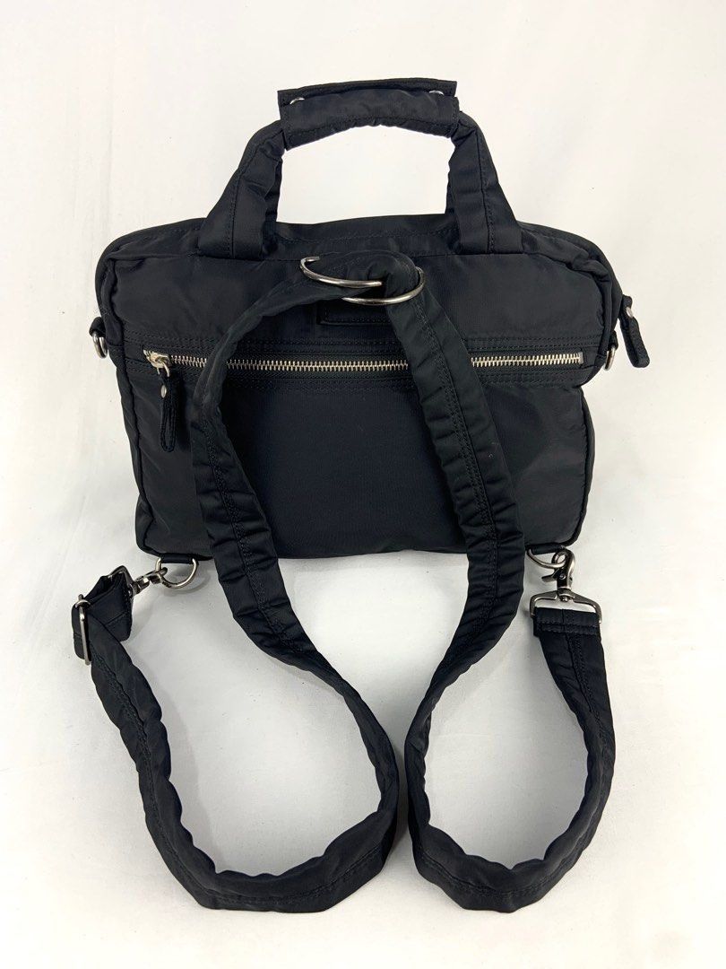 Jean Paul Gaultier Jean Paul Gaultier Embossed Black Nylon 3 Way Bag Size ONE SIZE - 7 Thumbnail