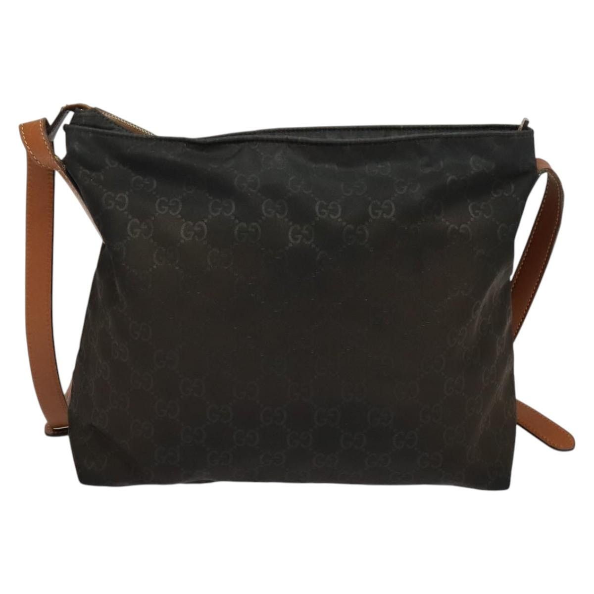 Gucci GUCCI GG Canvas Shoulder Bag Nylon Black Silver Size ONE SIZE - 3 Thumbnail