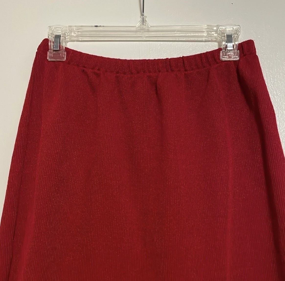 Other Red Midi Pencil Skirt Size 28" / US 6 / IT 42 - 3 Thumbnail