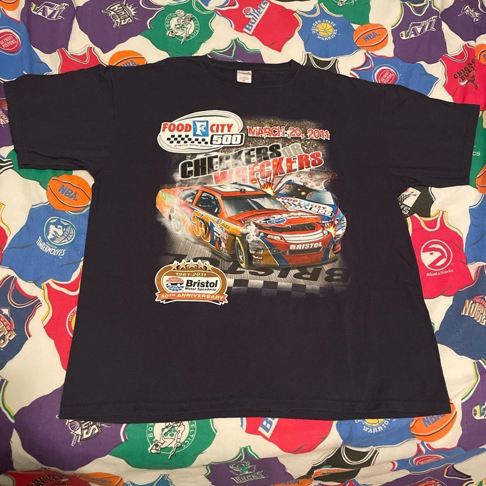 Chase Authentics Y2K 2011 Chase Authentics AOP NASCAR 500 Racing Car Tee Size US XXL / EU 58 / 5 - 1 Thumbnail