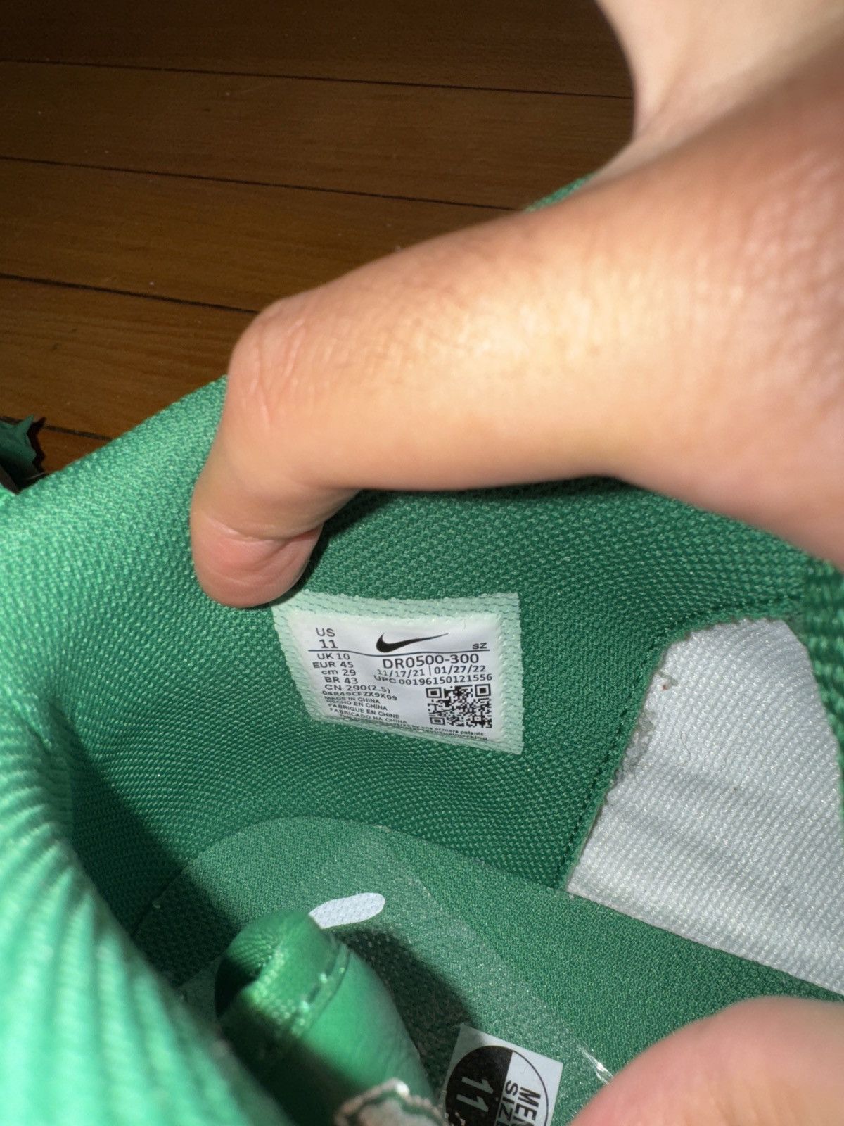 Nike × Off-White Green OFF-WHITE AF1 size 11 Size US 11 / EU 44 - 7 Thumbnail