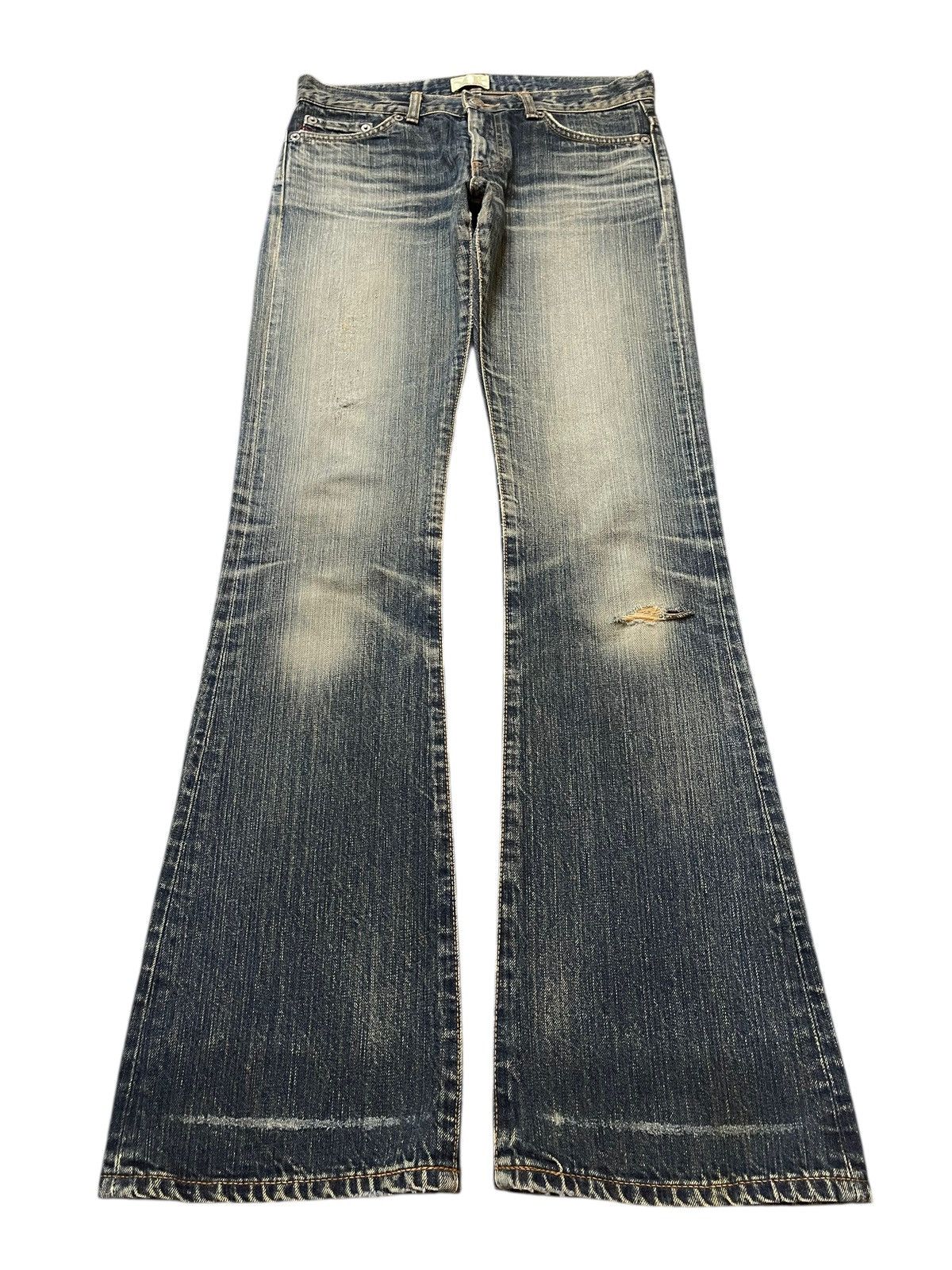 Edwin Vintage Edwin Blue Faded Wash Style Flare Jeans Size US 30 / EU 46 - 1 Thumbnail