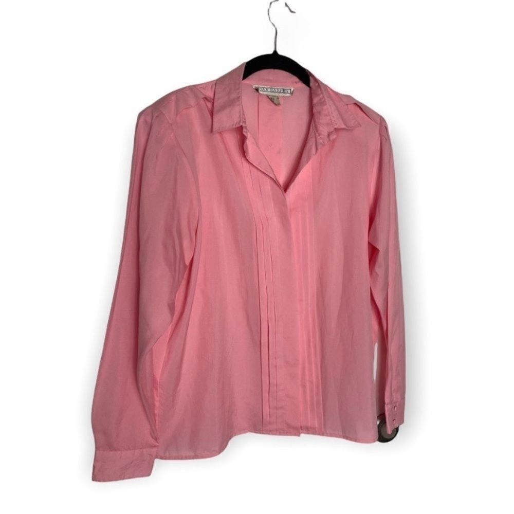 Other Joan Harper Vintage Pink Button Down Shirt Women’s Size 14 Size L / US 10 / IT 46 - 3 Thumbnail