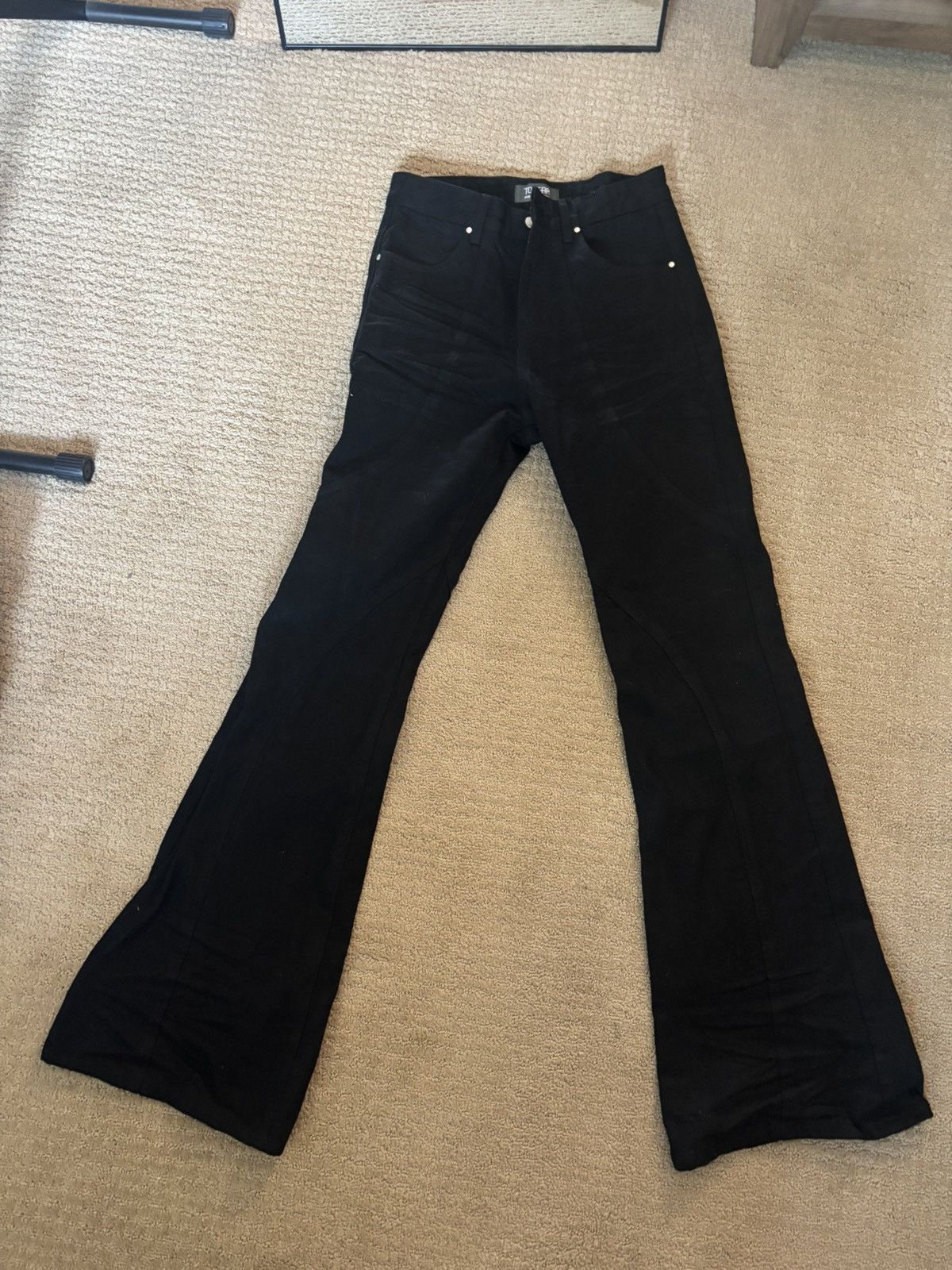 Other “Too Far” black selvedge flared denim Size US 30 / EU 46 - 1 Thumbnail