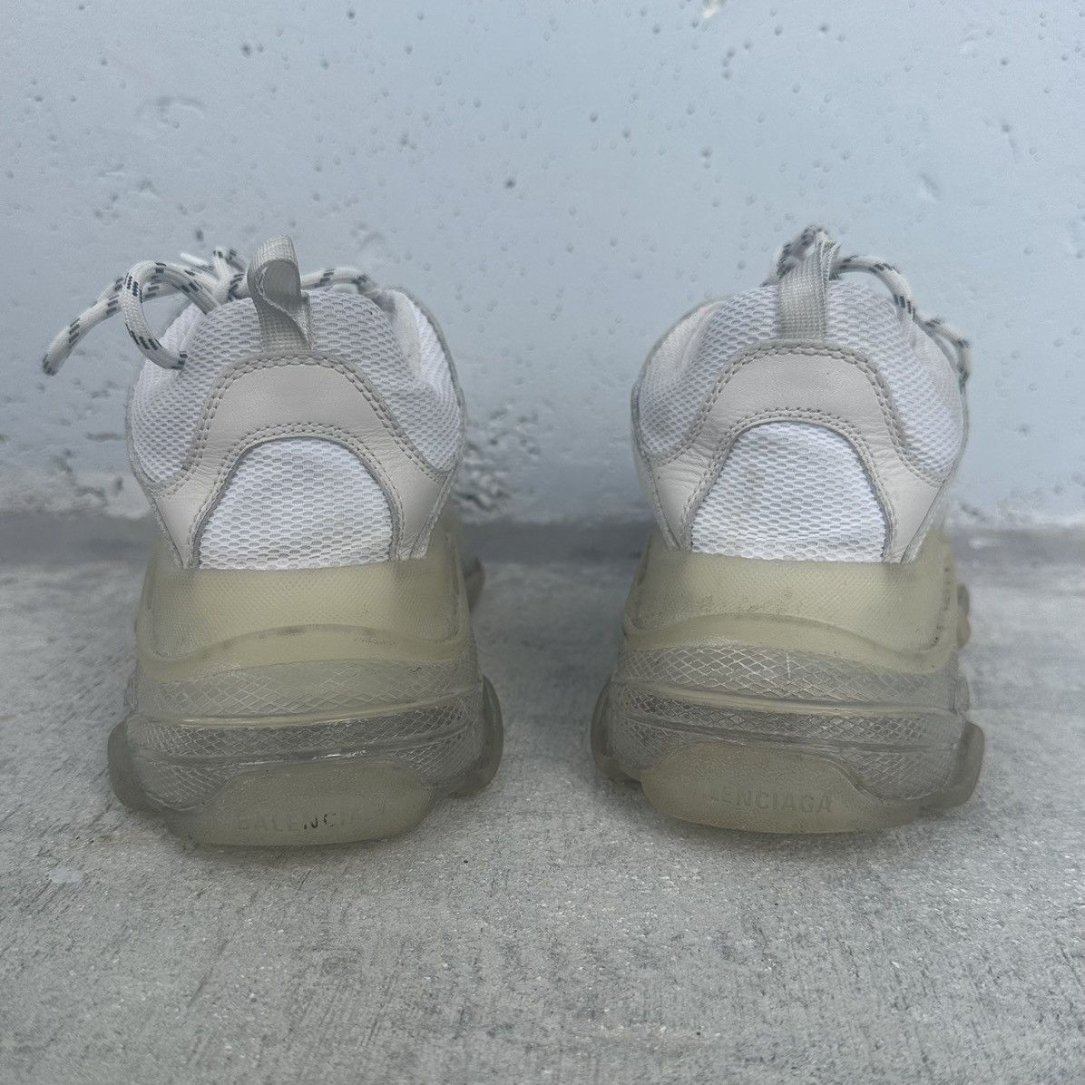 Balenciaga Triple S Clear Sole Sneaker in White Size US 11 / EU 44 - 6 Thumbnail