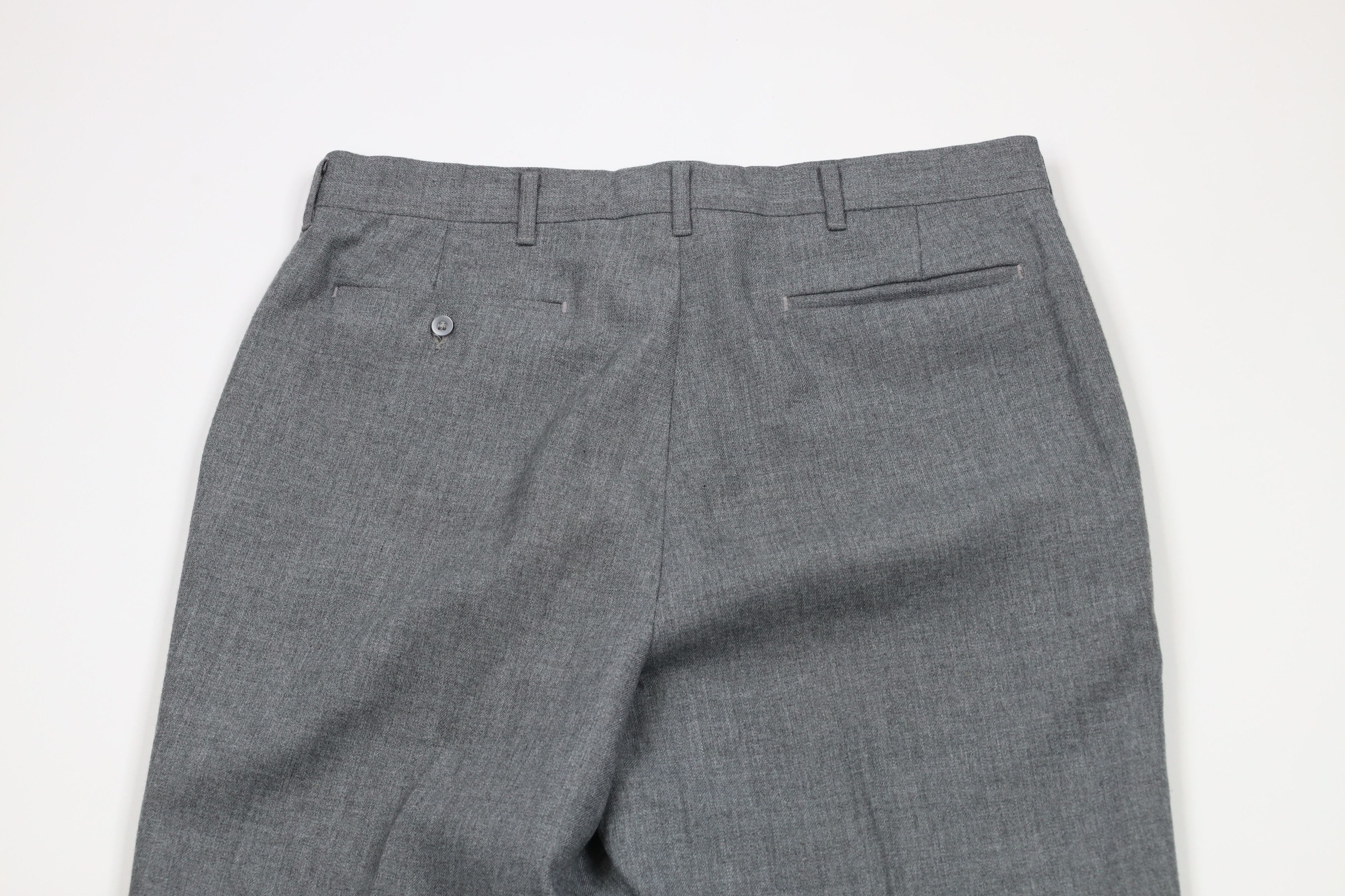Vintage Vintage 70s Streetwear Chambray Flared Chino Pants Gray USA Size US 32 / EU 48 - 10 Thumbnail