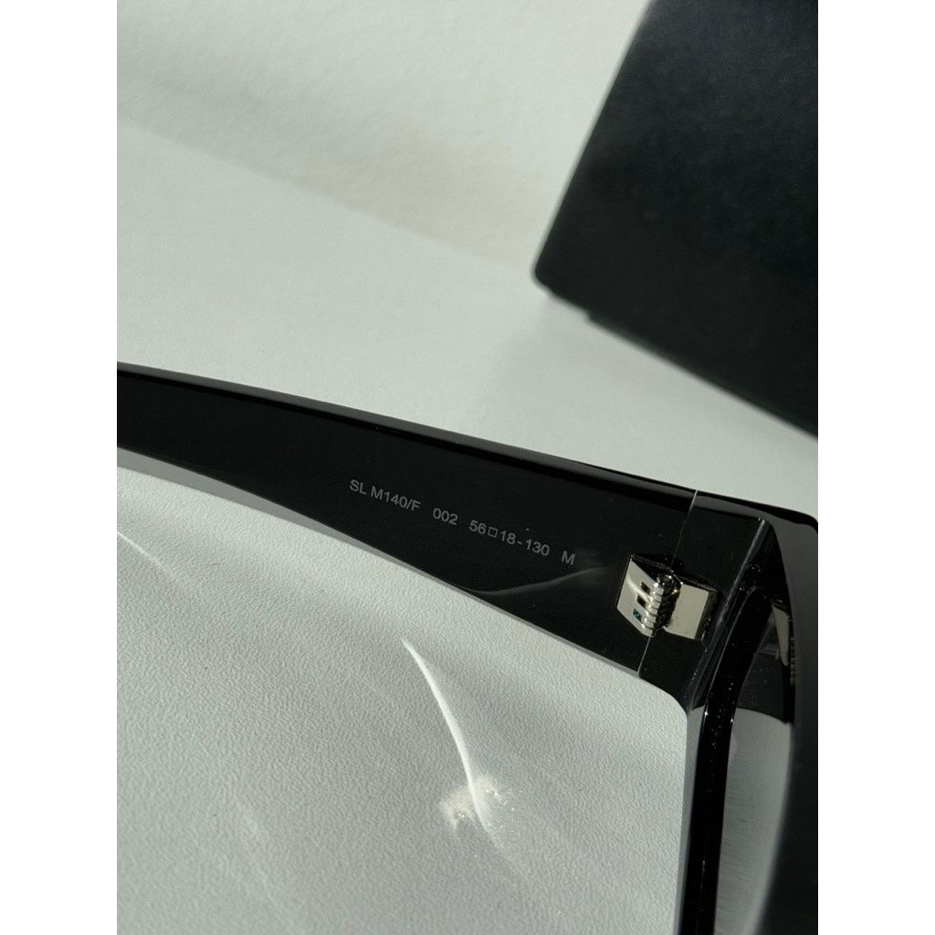Saint Laurent Paris NEW Saint Laurent SLM140/F Black Silver Sunglasses $580 Size ONE SIZE - 11 Thumbnail
