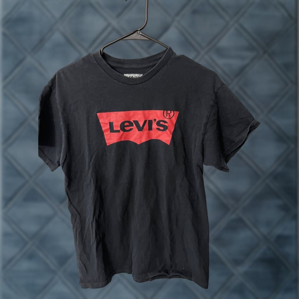 Levi's Levi's Shirt Adult Medium Black Solid Crew Neck Tee 90s Classic Mens Size US M / EU 48-50 / 2 - 1 Thumbnail