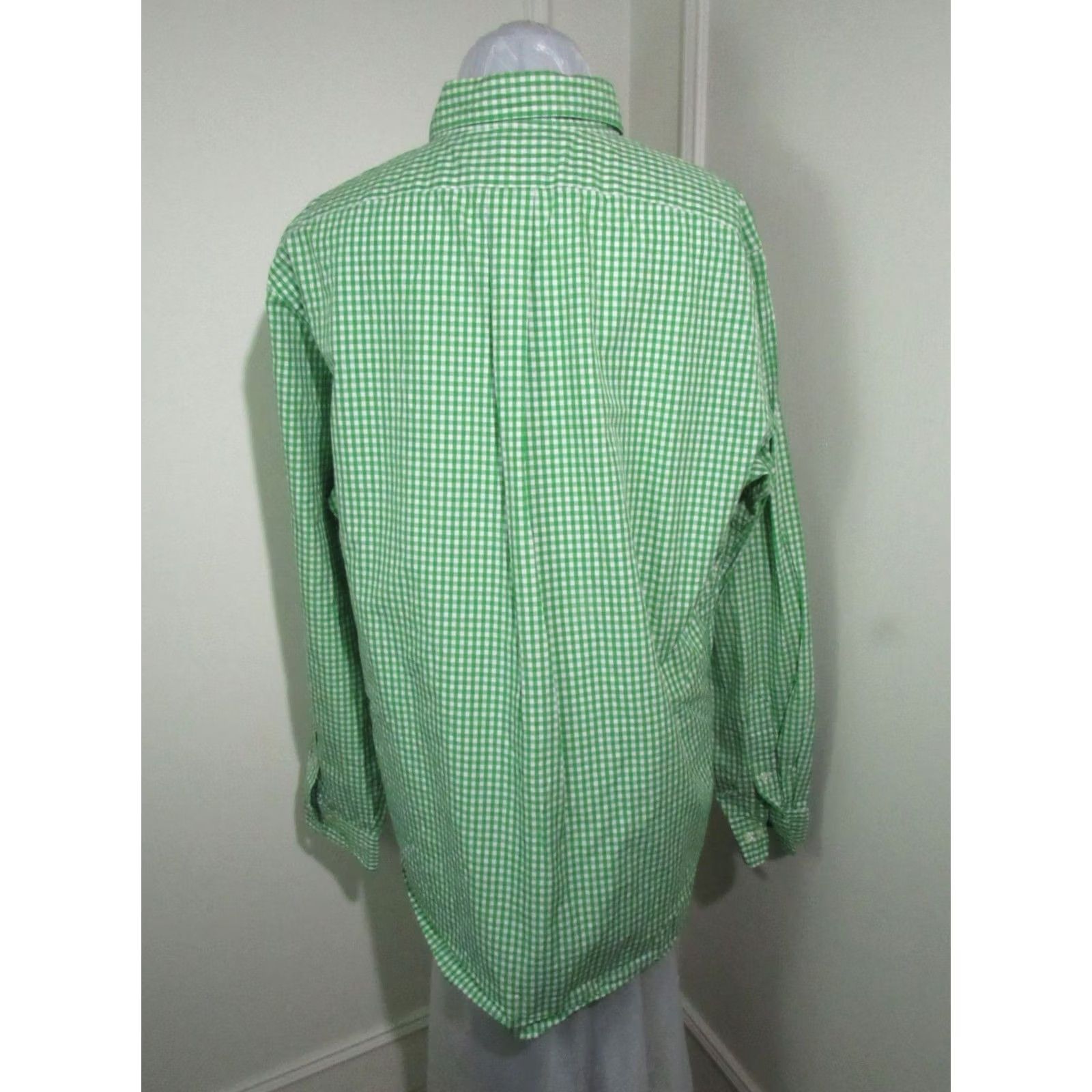 Ralph Lauren Ralph Lauren Green & White Checkered Classic Fit Mens Size 17 36/37 - Pre-Owned Size 46R - 5 Thumbnail