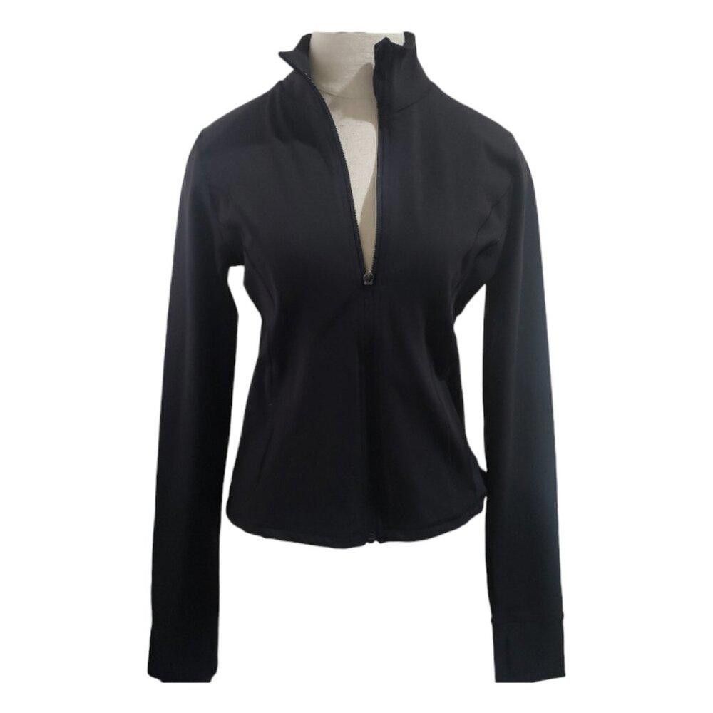 Designer CT1833 90 Degrees Ladies Black Athletic Zip Front Jacket M Size M / US 6-8 / IT 42-44 - 1 Thumbnail