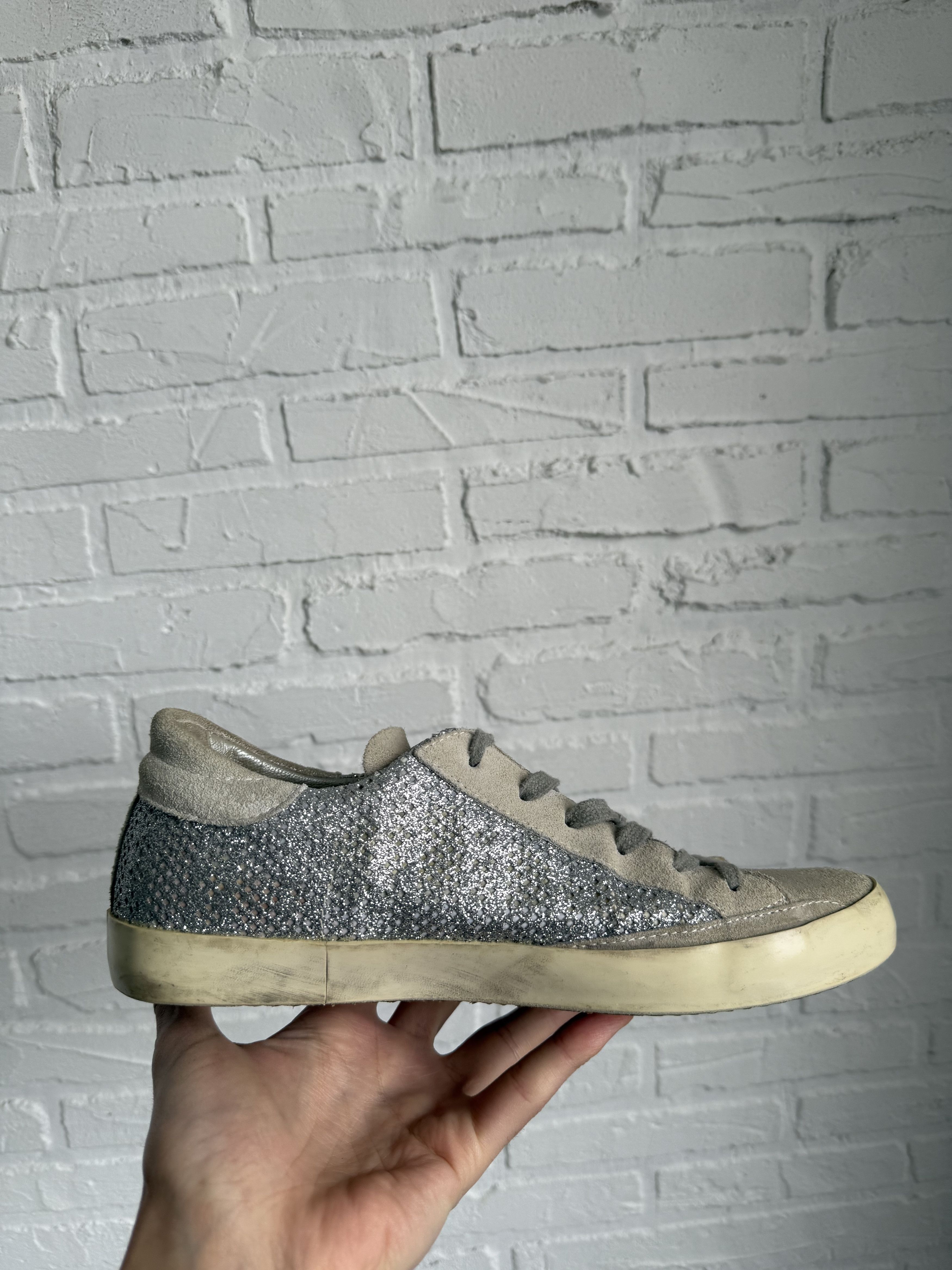 Philippe Model Philippe Model Paris suede leather glitter sneakers Size US 10 / IT 40 - 13 Thumbnail