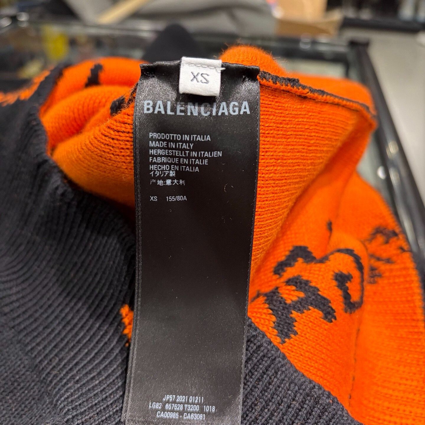 Balenciaga balenciaga logo long sleeve sweater black Size US XS / EU 42 / 0 - 3 Thumbnail