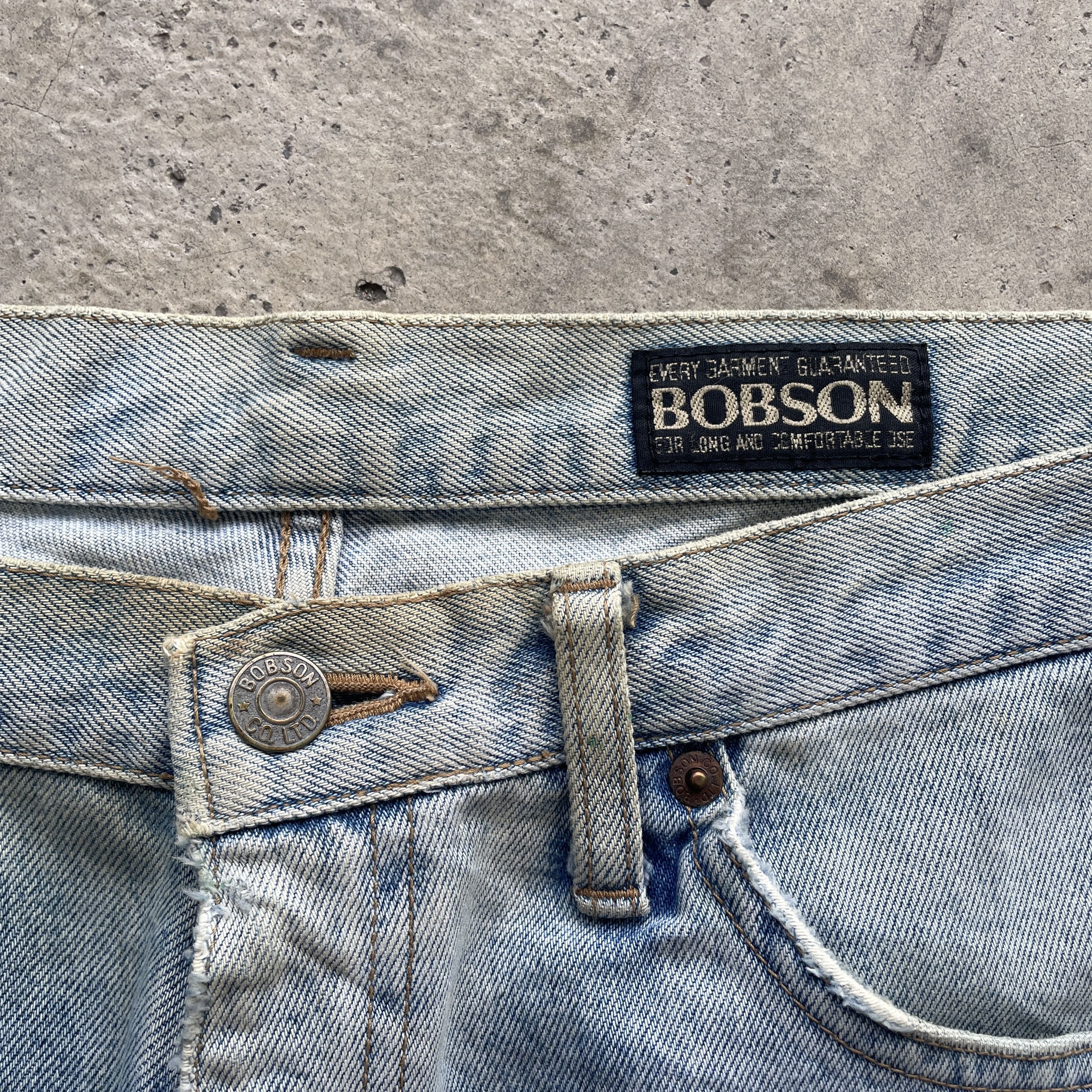 Japanese Brand W33 VINTAGE JAPAN BOBSON DENIM FADED DISTRESSED JEANS PANTS Size US 33 - 6 Thumbnail