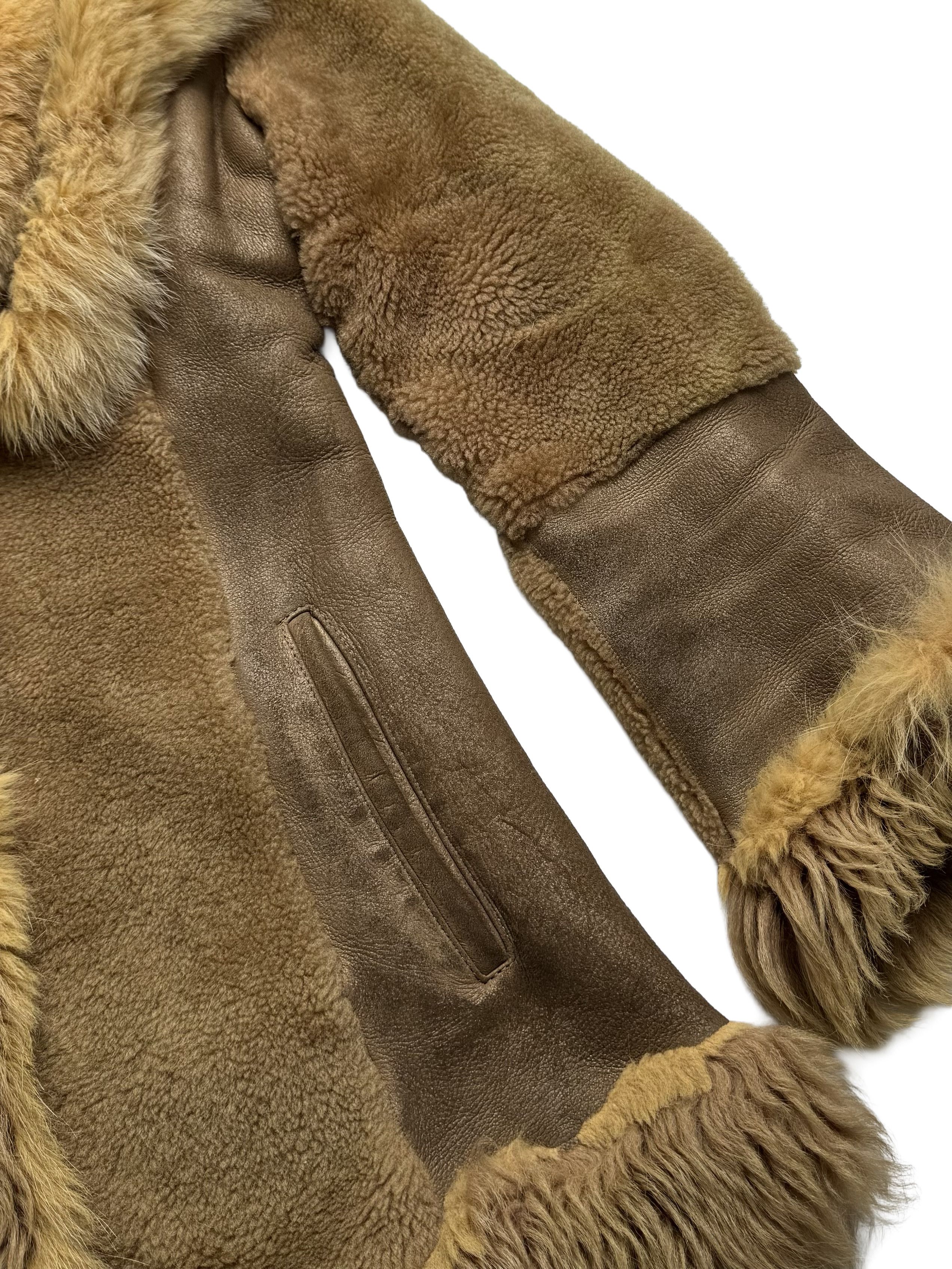 Vintage Vintage Real Sheepskin Coat Size S / US 4 / IT 40 - 8 Thumbnail