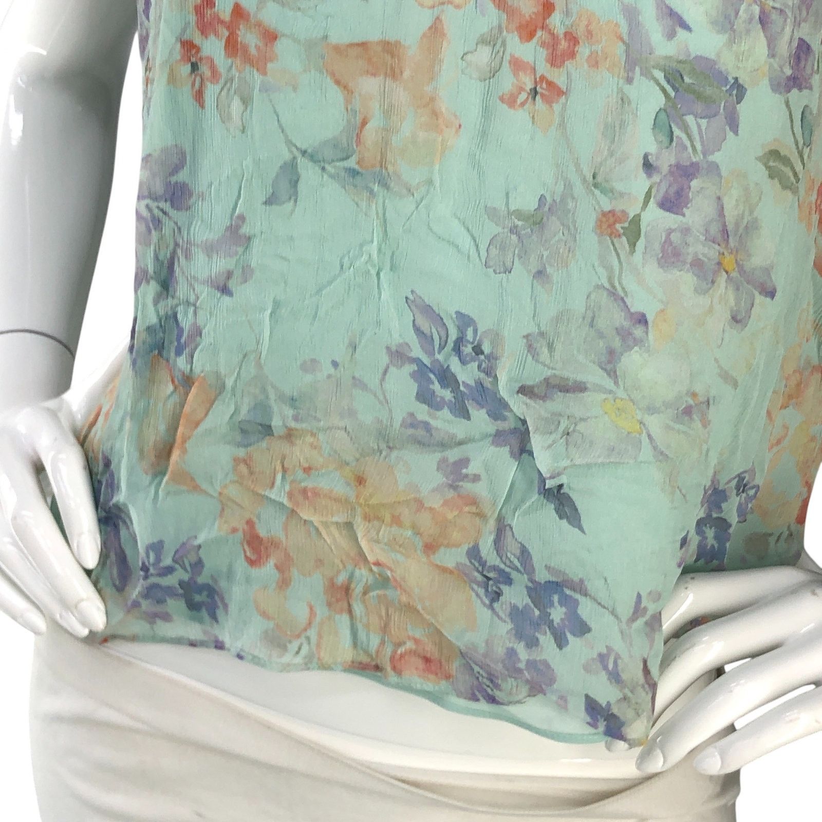 Alice + Olivia Alice + Olivia Sz XS Top Annmarie Smocked High Neck Tank NEW Size XS / US 0-2 / IT 36-38 - 3 Thumbnail