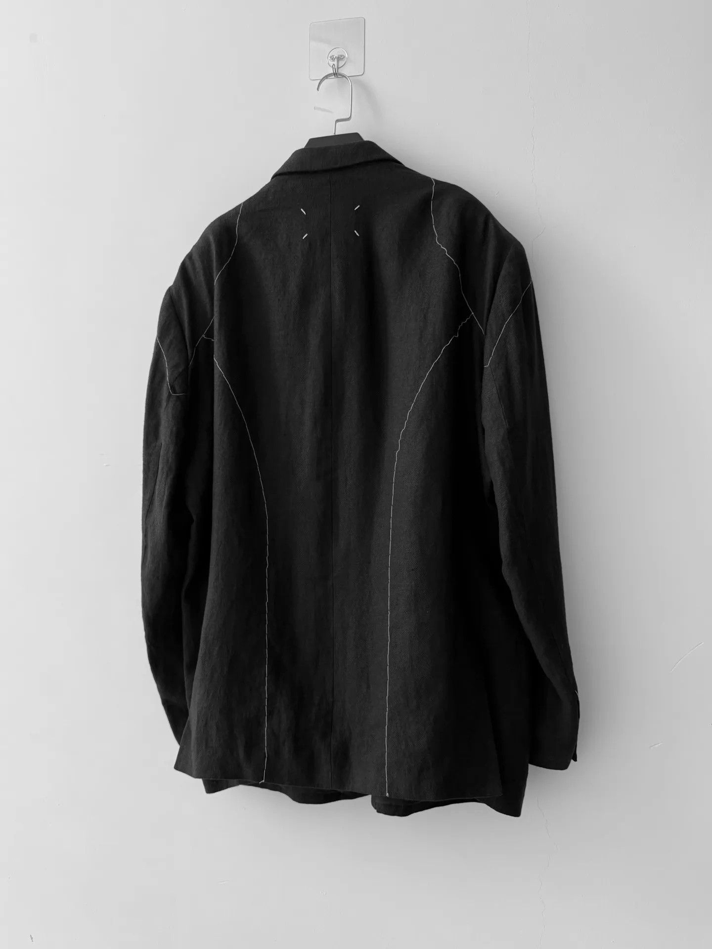 Maison Margiela Maison Margiela Black Oversize Visible Stitch Suit 48 Size 48R - 2 Thumbnail
