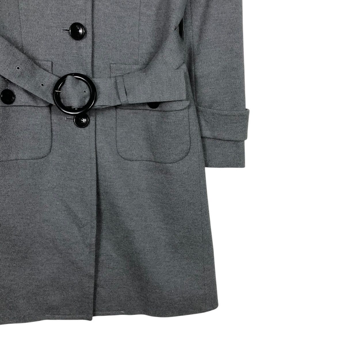 Yohji Yamamoto 🔥VINTAGE WOOL LONG JACKET BELTED INED MULTI POCKETS Size M / US 6-8 / IT 42-44 - 7 Thumbnail