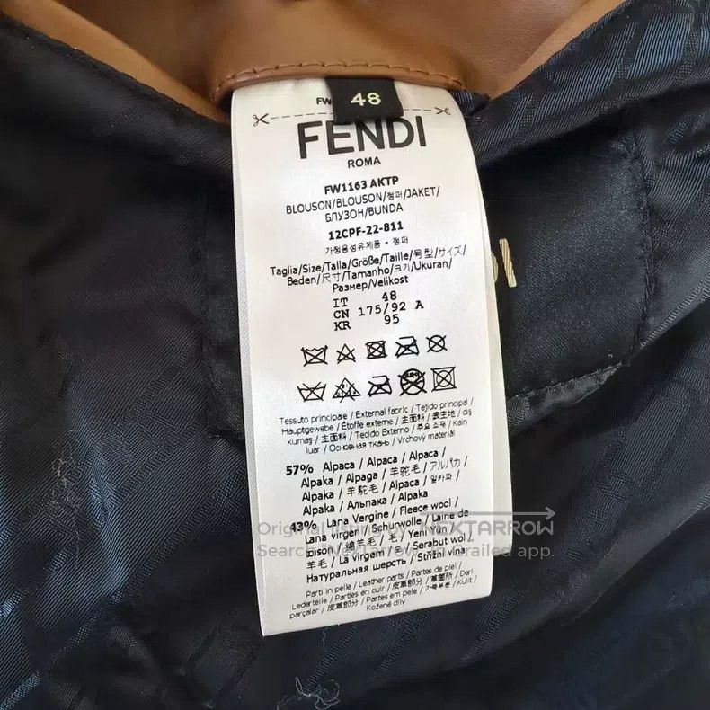Fendi Fendi Teddy Leather Accented Jacket Size US M / EU 48-50 / 2 - 4 Thumbnail