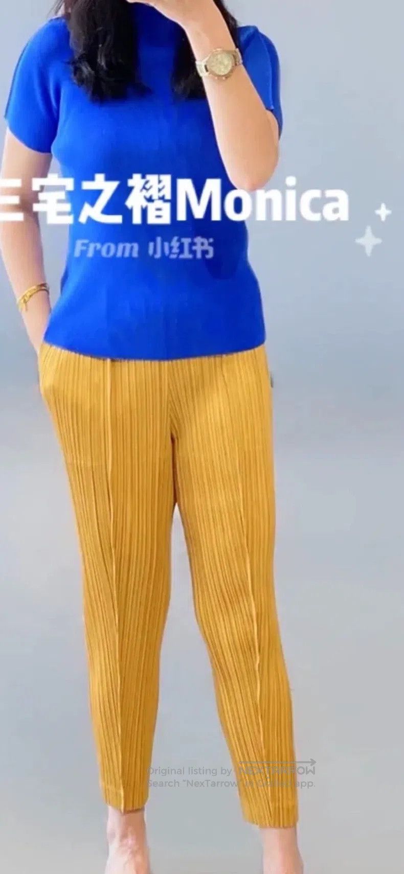 Issey Miyake Issey Miyake Ginger Yellow Pants Size 25" / US 0 / IT 36 - 1 Thumbnail